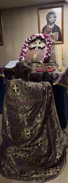 Viiekümnepäeva püha järgne 17. nädal. Issanda Aulise ja Elustava Risti Ülestõstmine. Koguöine jumalateenistus koos litaaniaga