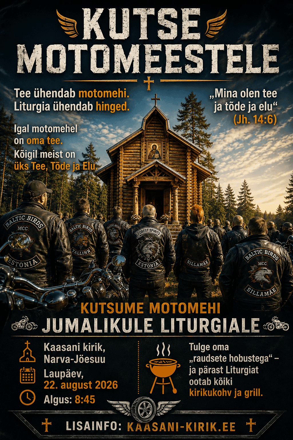 Kutsume mootorrattureid Jumalikule Liturgiale