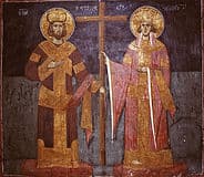 Святой равноапостольный царь Константин и равноапостольная царица Елена
